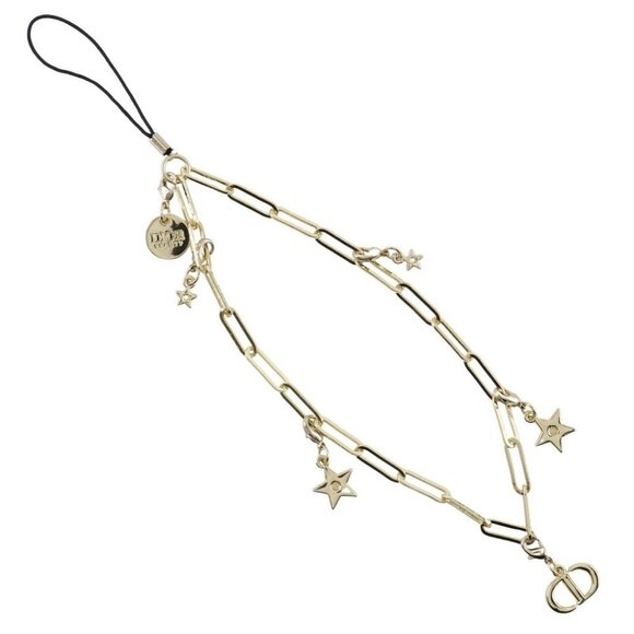 Dior charm star logo Cell phone strap/Gold metal Star _ - Picture 1 of 4